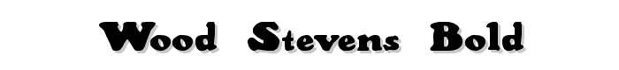 Wood Stevens Bold font